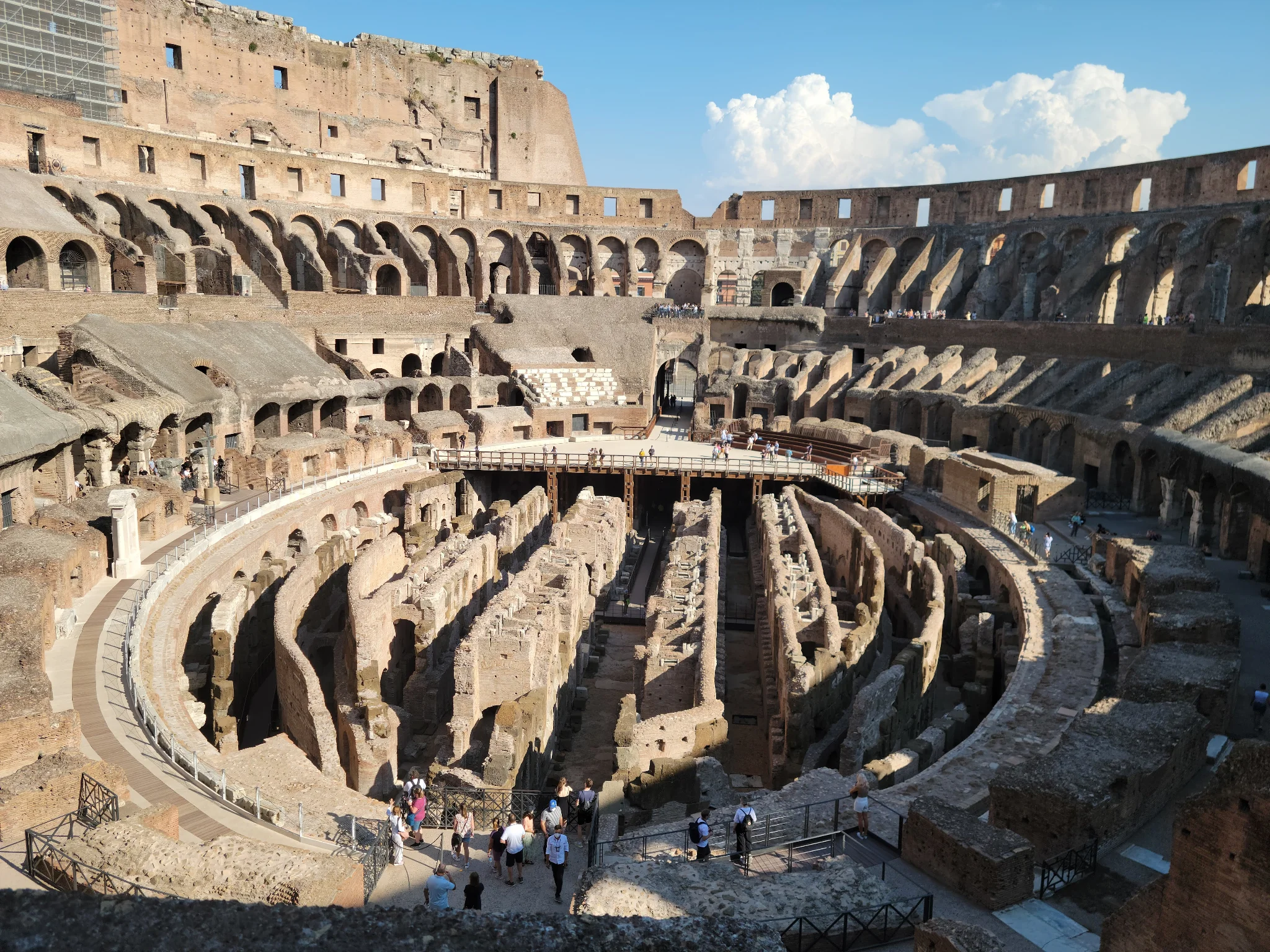 Interior of the Colosseum (Colosseo), Rome, Italy