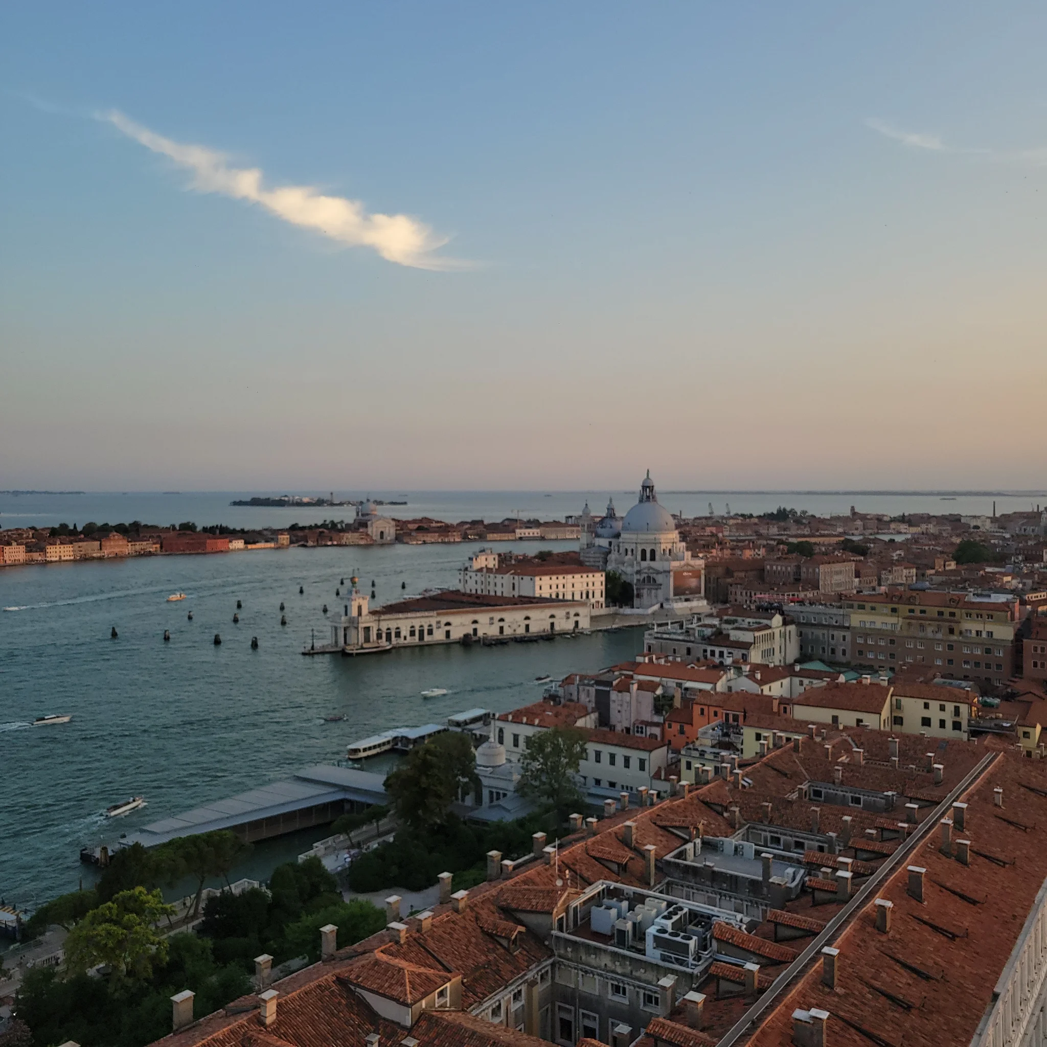 Best view of Venice from the top of the St. Mark's Bell Tower, Venice, Italy