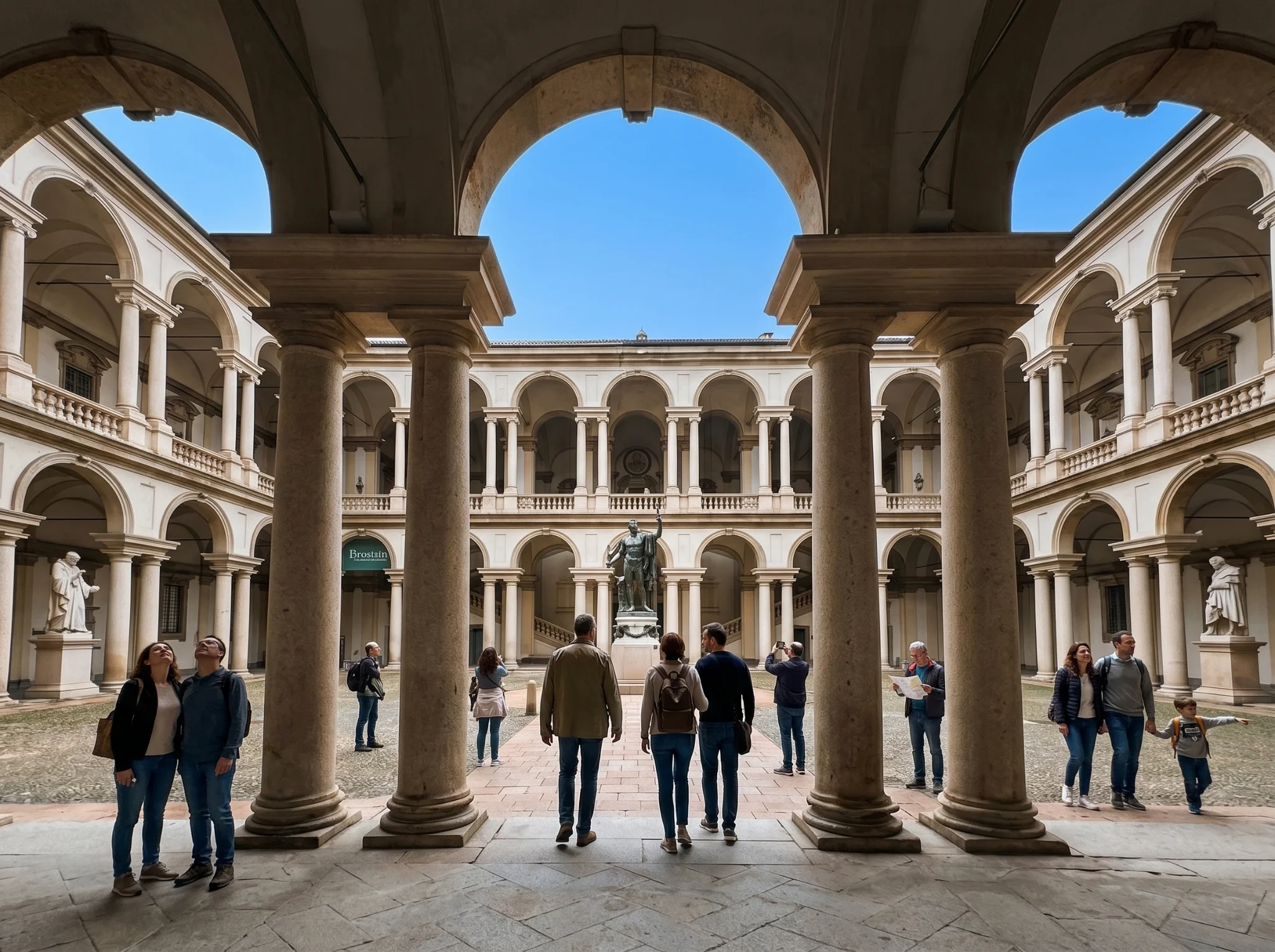 Pinacoteca di Brera courtyard, Milan