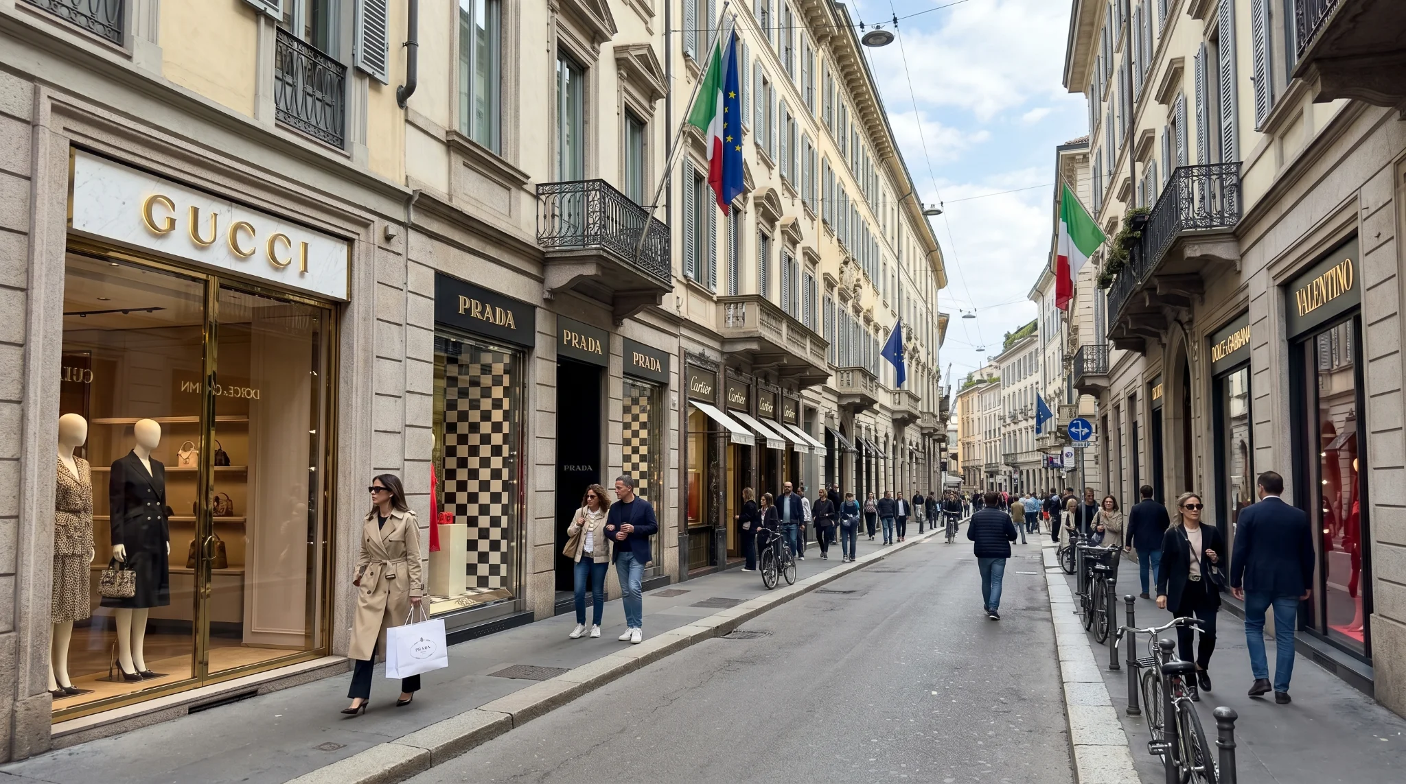 Quadrilatero della Moda fashion district, Milan